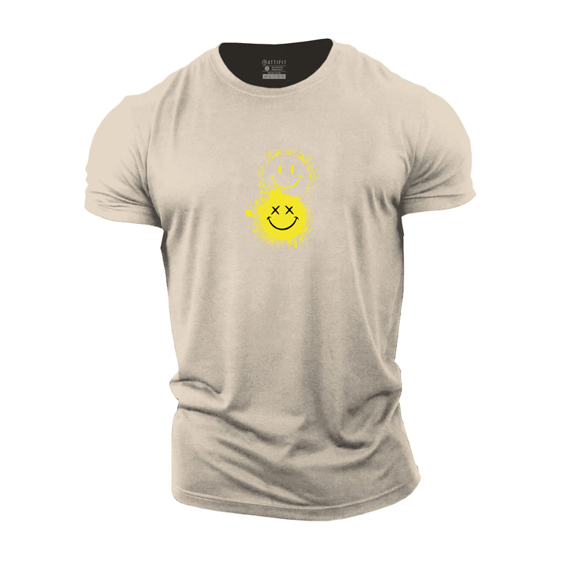 Grinning Face Cotton T-Shirt