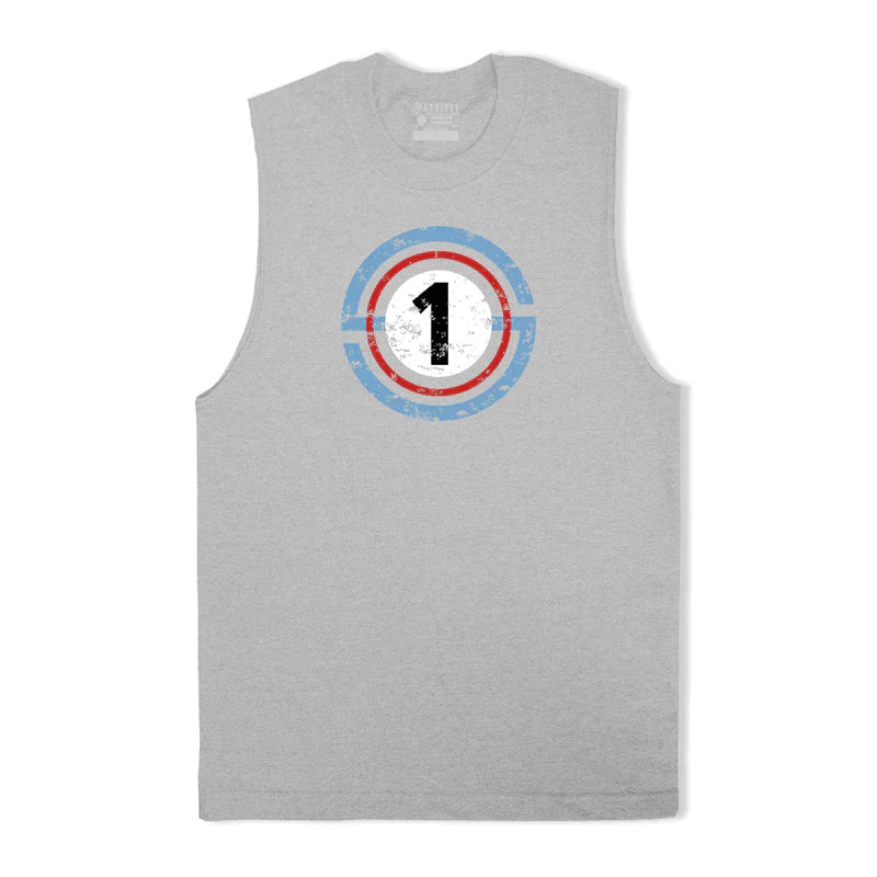 Cotton Number One Graphic Men's Tank Top