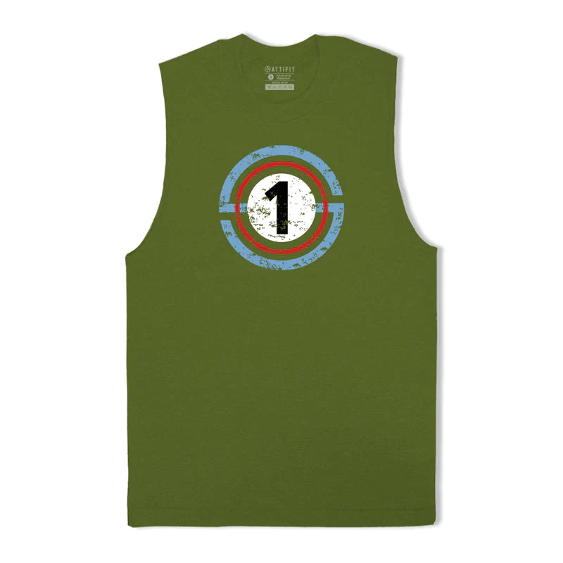 Cotton Number One Graphic Men's Tank Top