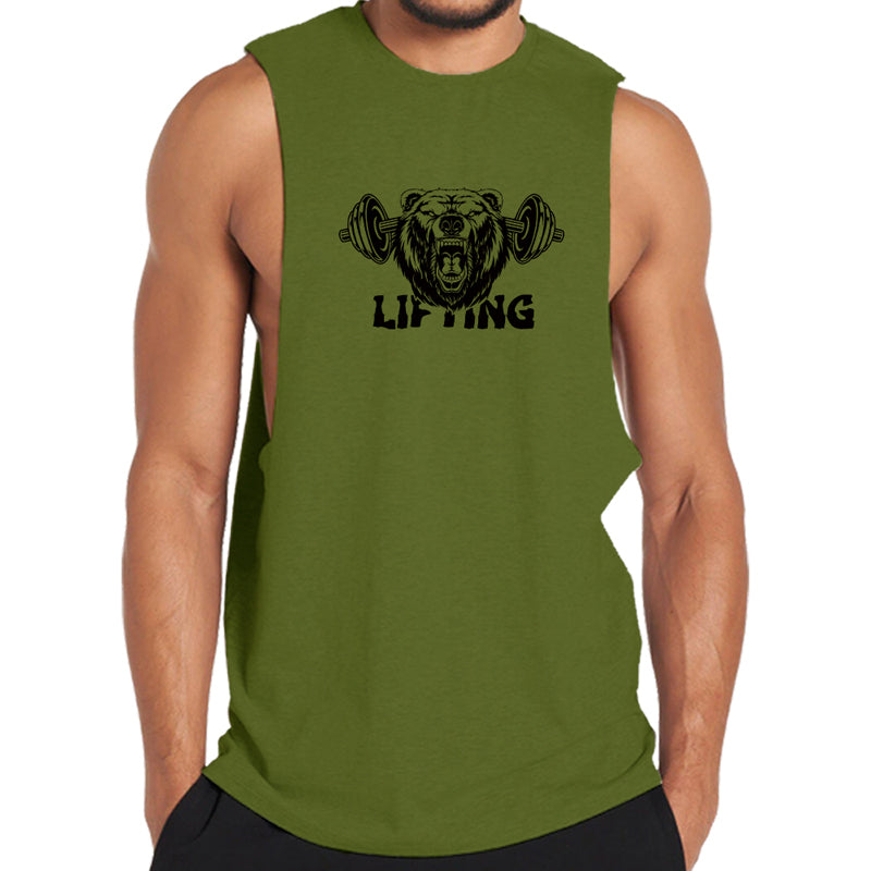 Cotton Lifting Graphic Men's Tank Top