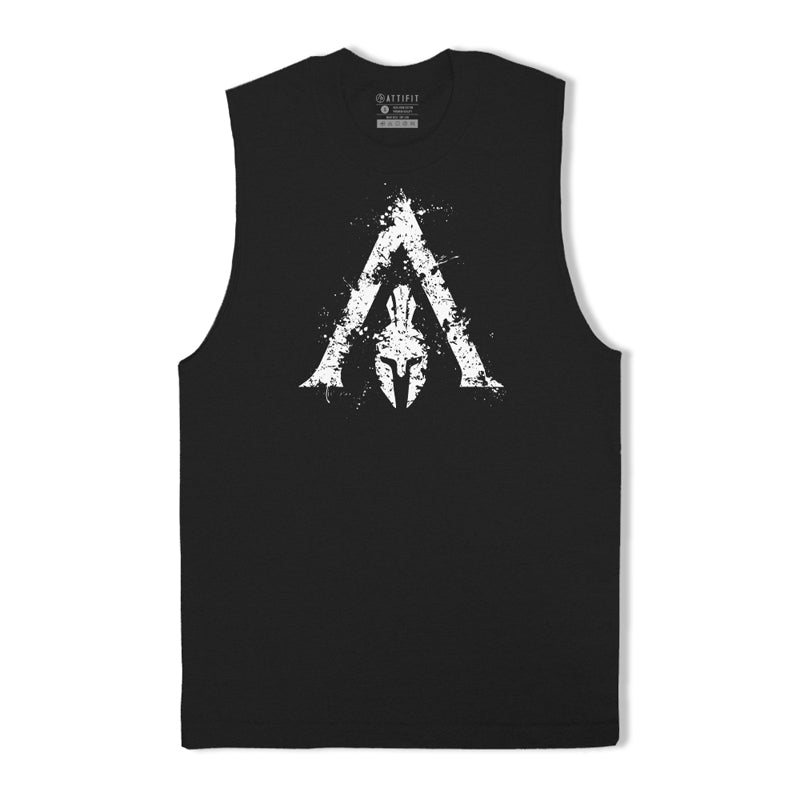 Cotton Spartan Graphic Tank Top