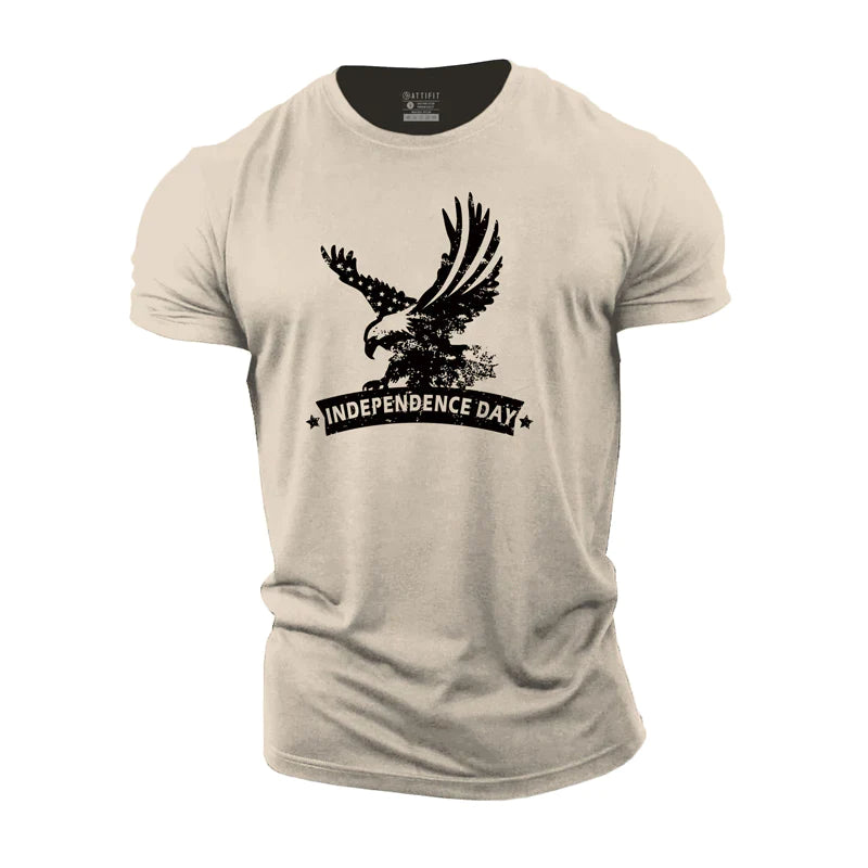 Independence Day Eagle Cotton T-Shirt