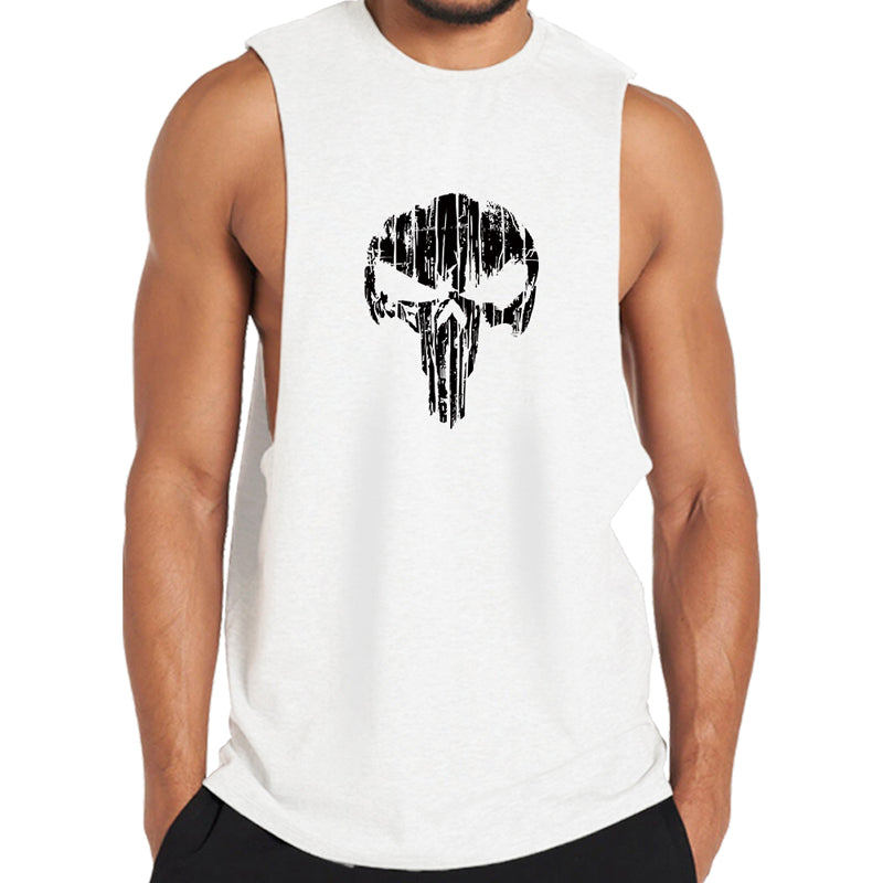 Cotton Skull Workout Tank Top