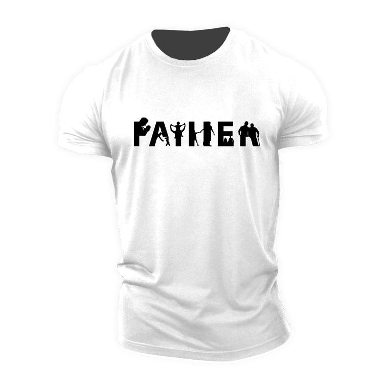 Cotton Father's Day Graphic T-shirts