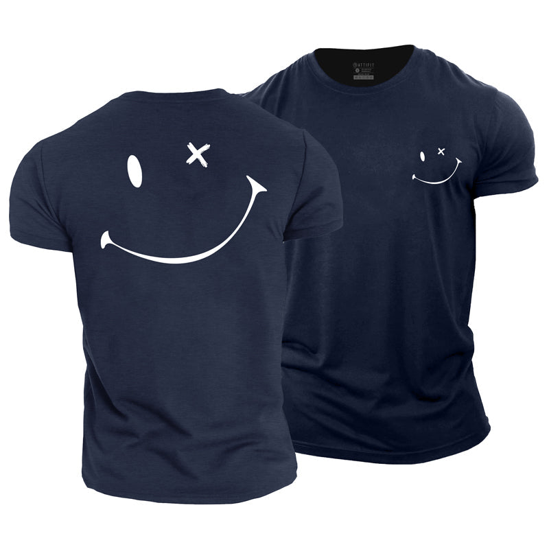 Happy Face Cotton  T-Shirt