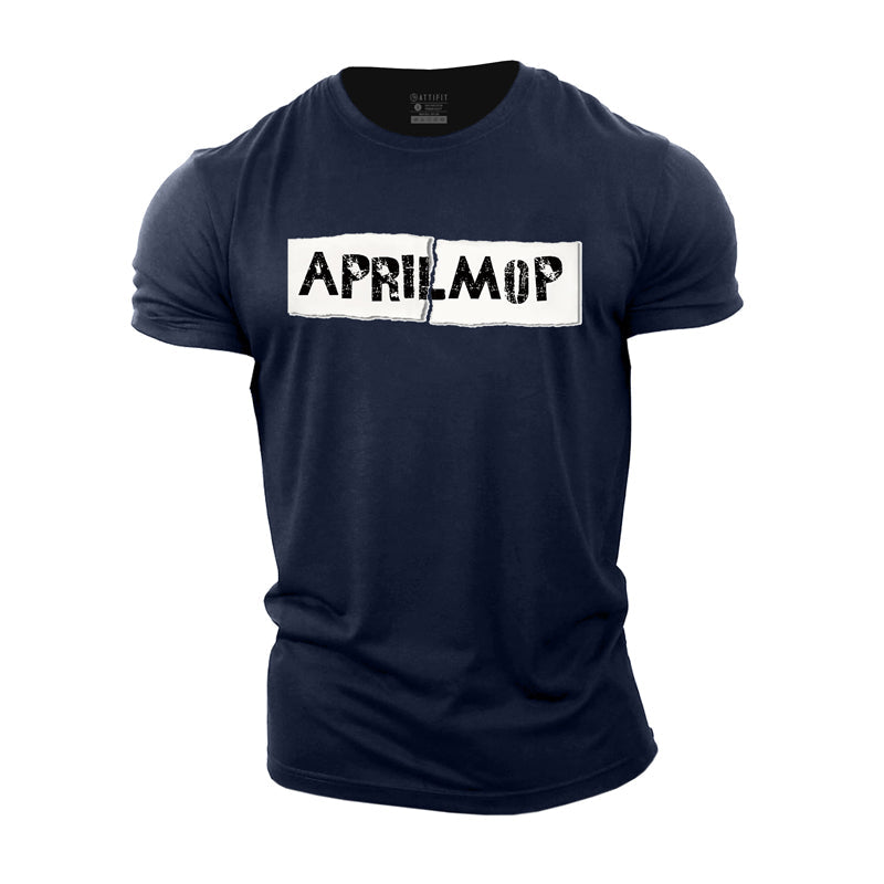 Cotton Aprilmop Graphic Men's T-shirts