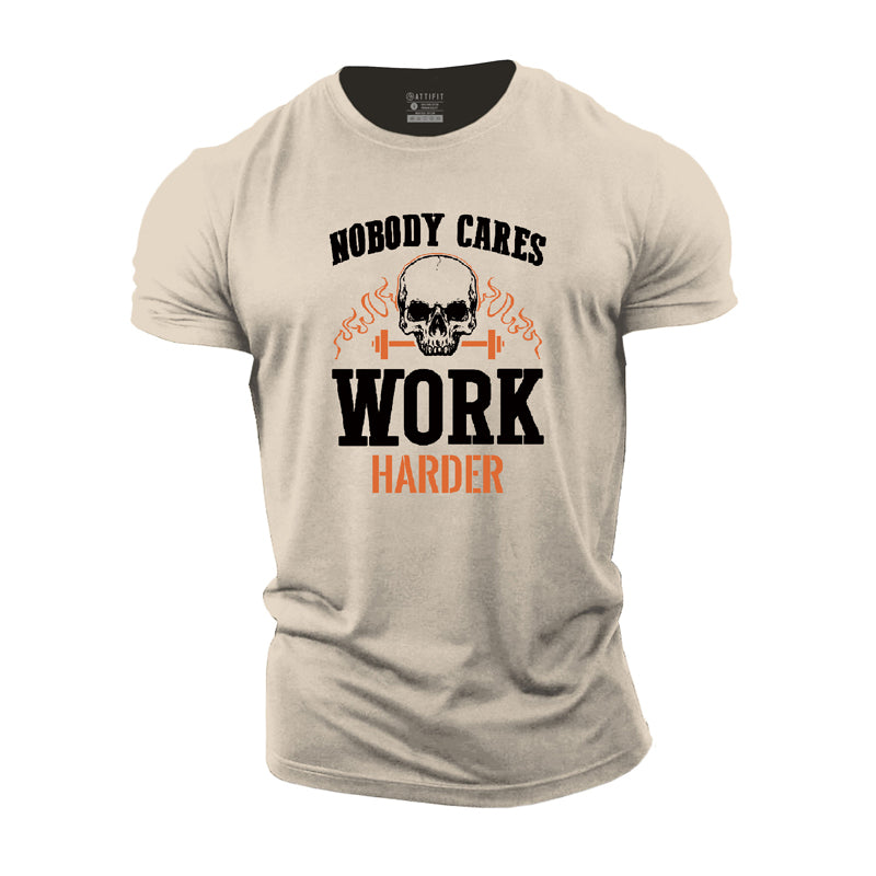 Work Harder Cotton T-Shirt