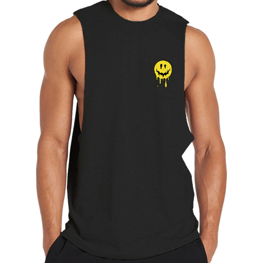 Cotton Smile Graphic Men's Tank Top