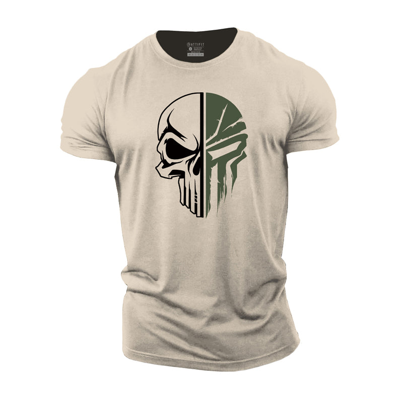 Skull Spartan Cotton T-Shirt