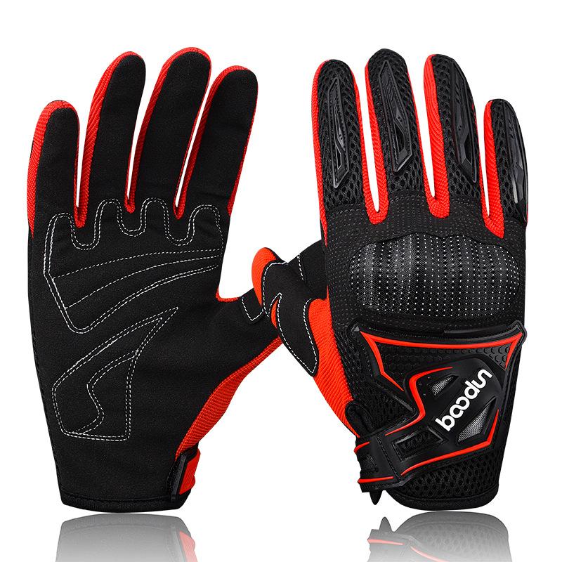 Cycling off-road racing breathable handguard hard shell motorcycle gloves