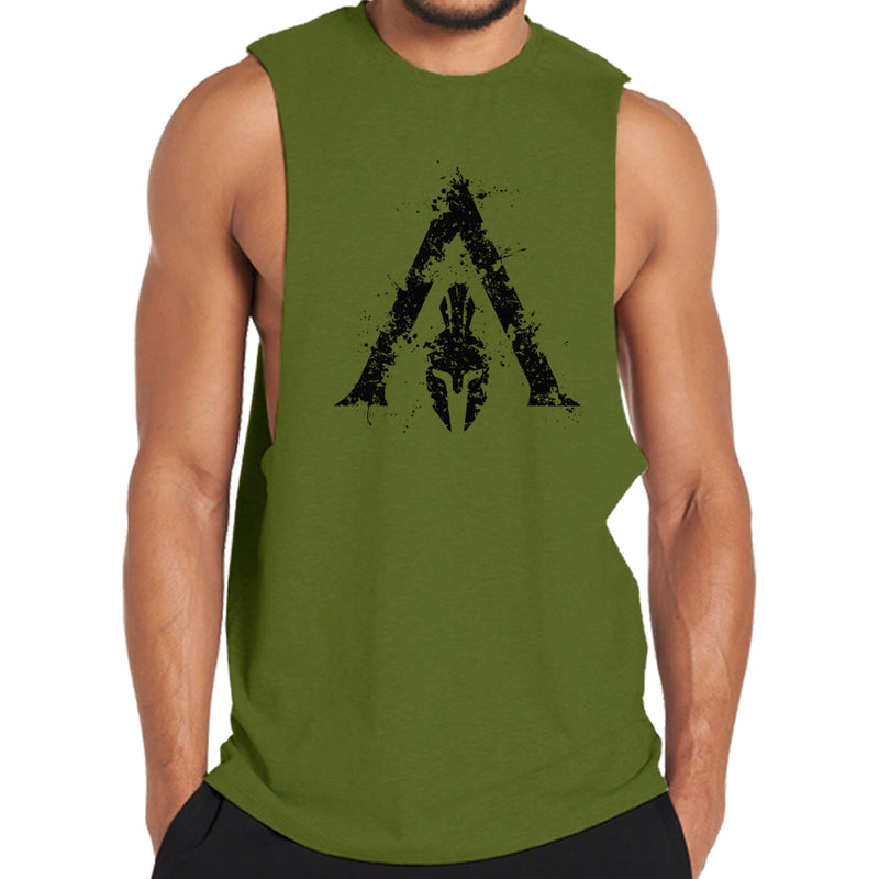 Cotton Spartan Graphic Tank Top