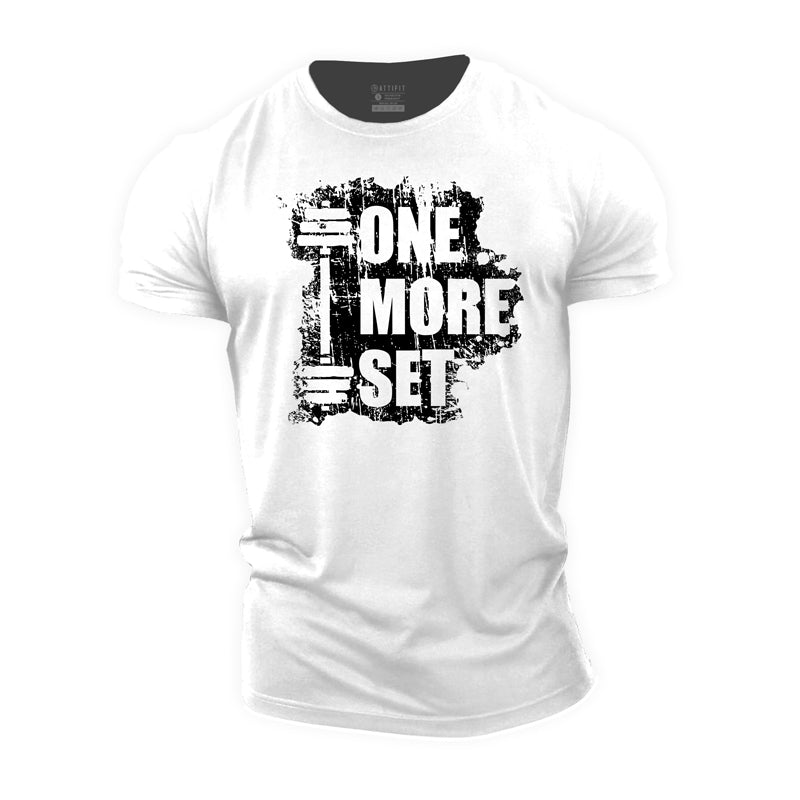 One More Set Graphic Cotton T-Shirt