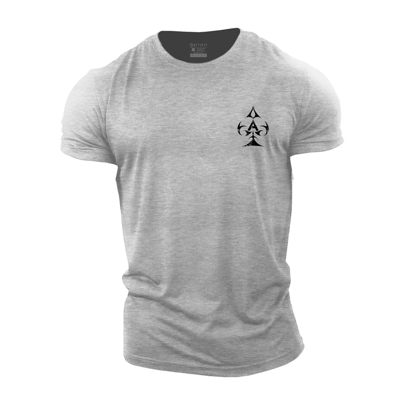 Cotton The Ace Of Spades Graphic Men's T-shirts