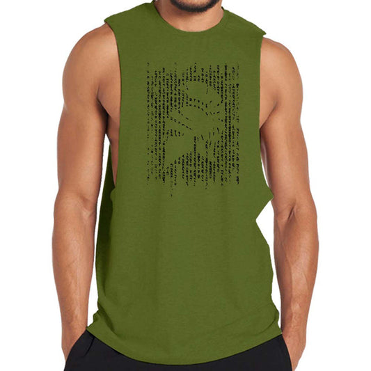 Cotton Spartan Silhouette Men's Tank Top