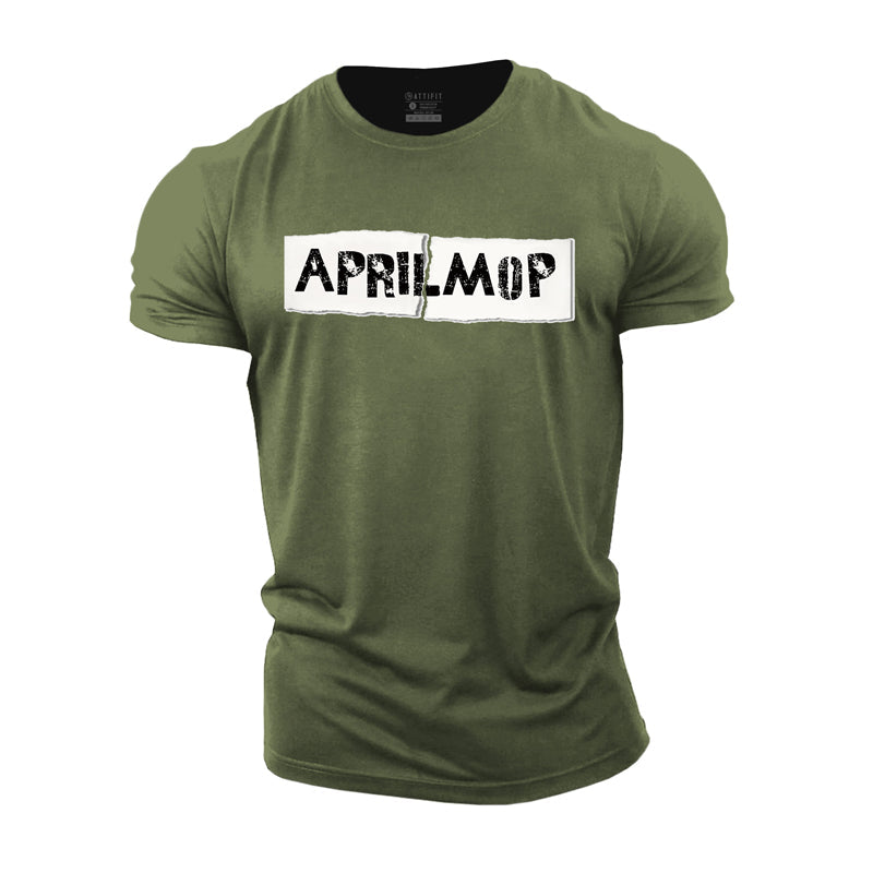 Cotton Aprilmop Graphic Men's T-shirts