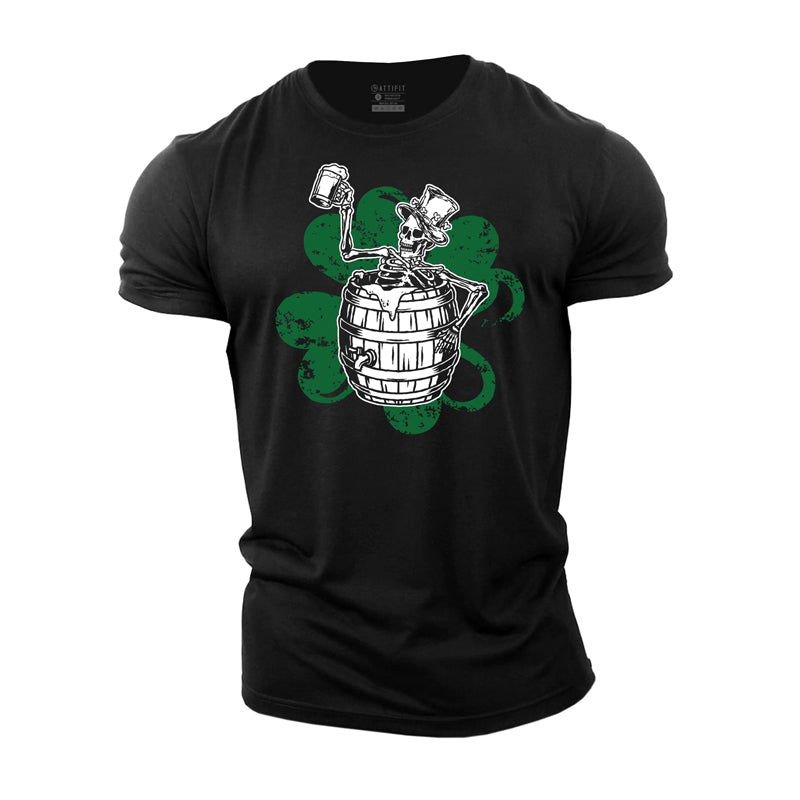 Cotton Celebrate St.Patrick's Day Graphic Men's T-shirts