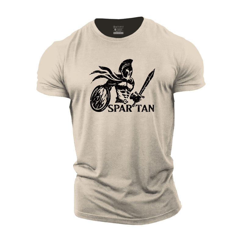 Cotton Spartan Warrior Graphic T-shirts