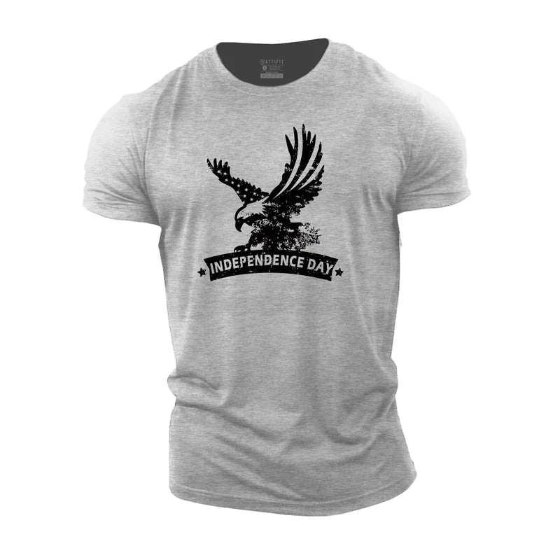 Independence Day Eagle Cotton T-Shirt