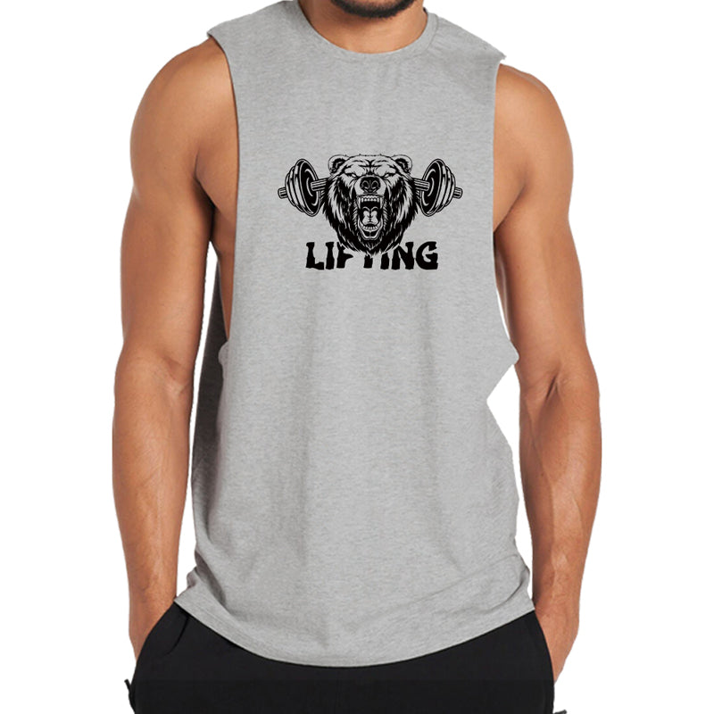 Cotton Lifting Graphic Men's Tank Top