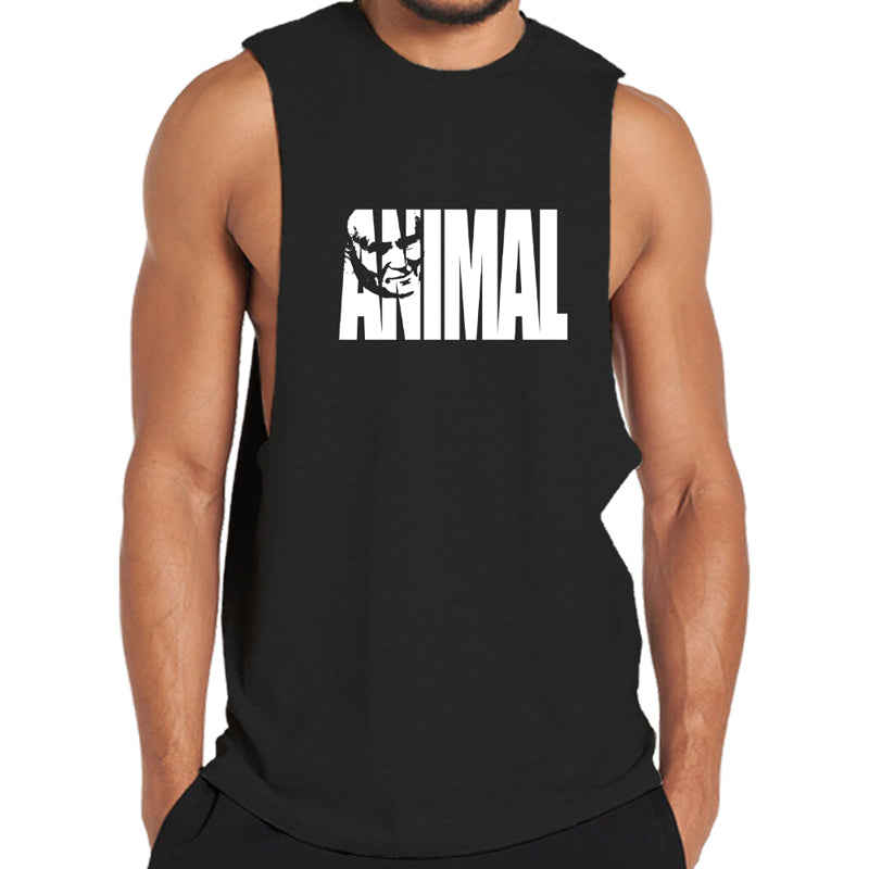 Cotton Animal Graphic Tank Top