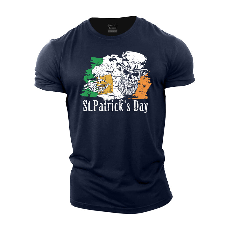 Cotton St. Patrick's Day Graphic Men's T-shirts