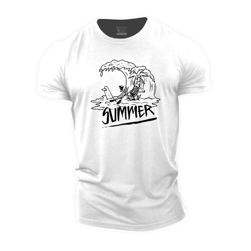 Cotton Summer Graphic Gym T-shirts