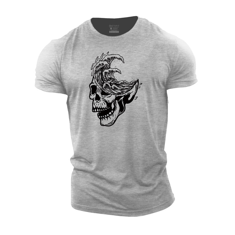 Skull Sea Cotton T-Shirt