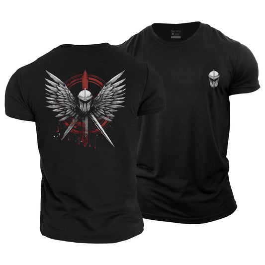 Spartan Wing Cotton T-Shirt