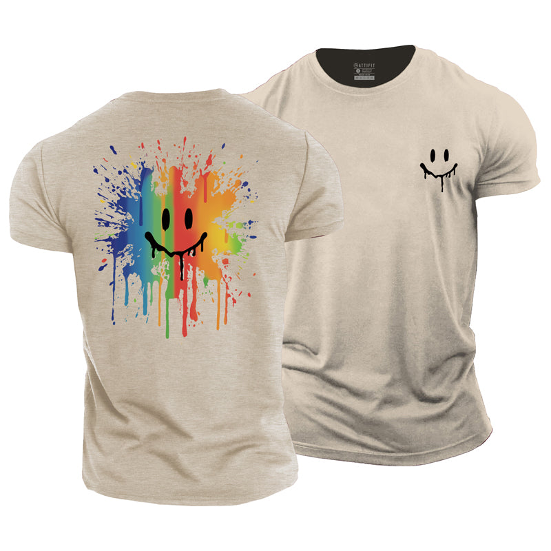 Smiling Face Cotton T-Shirt