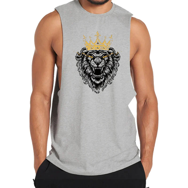 Cotton Lion King Graphic Tank Top