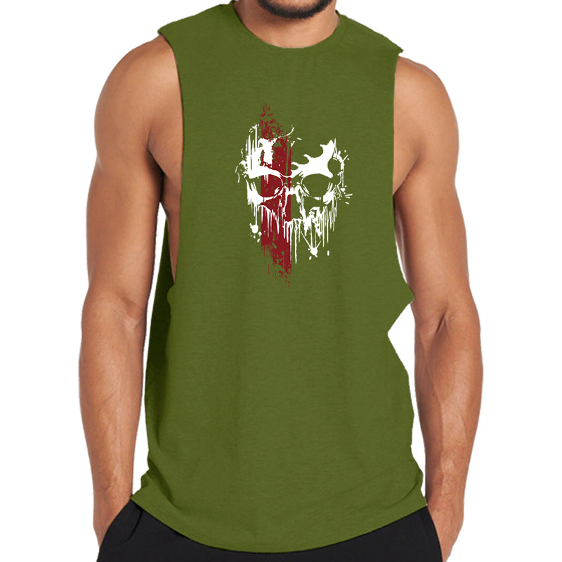 Cotton Skull Men's Tank Top