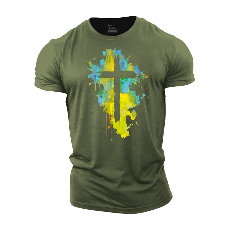 Multicolor Cross Cotton T-Shirt