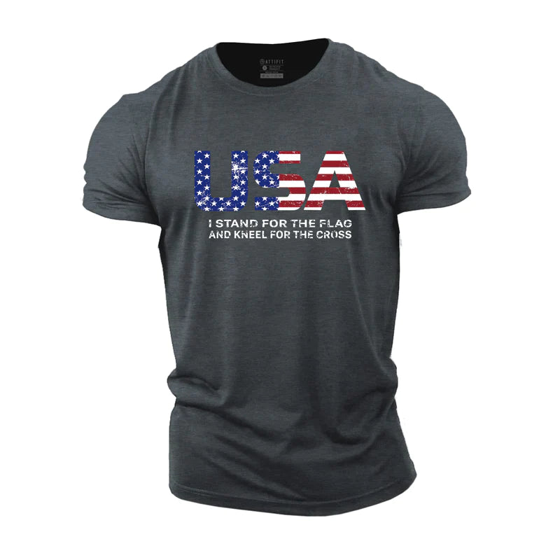 Cotton USA Independence Day Pattern T-shirts