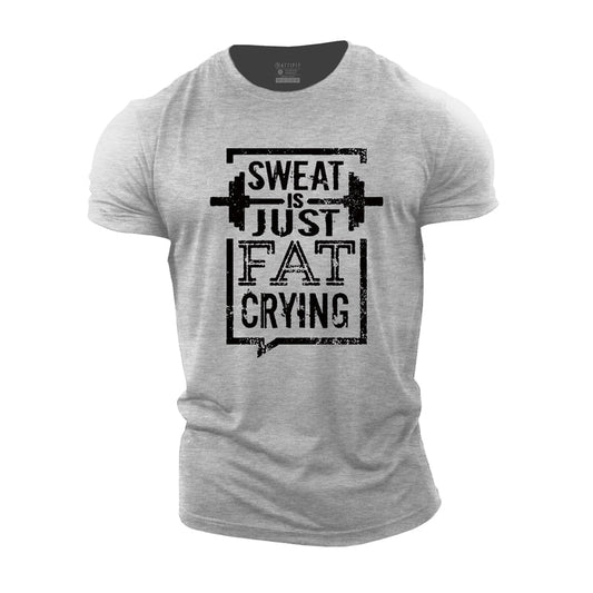 Sweat Is Just Fat Crying Cotton T-Shirt