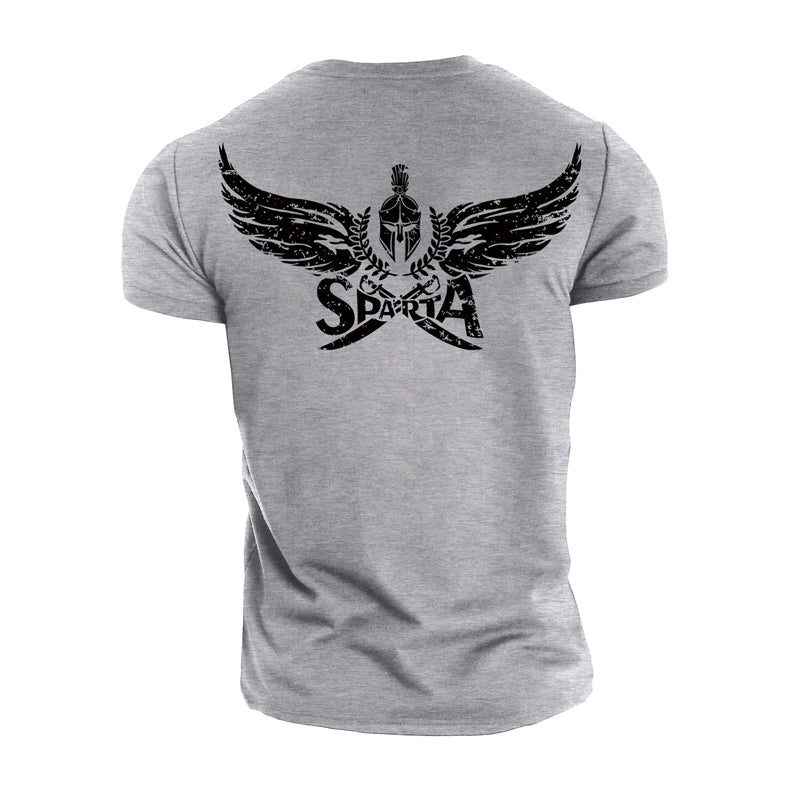 Cotton Men's Spartan Graphic T-shirts