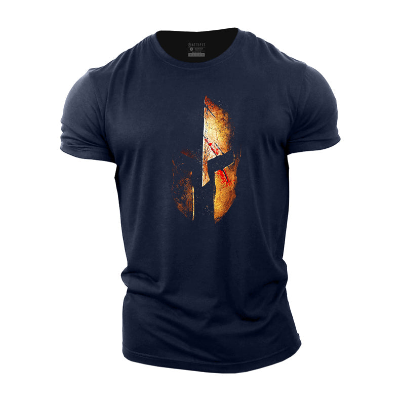 Cotton Spartan Retro Graphic T-shirts