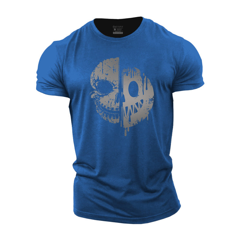 Smiley Skull Cotton T-Shirt