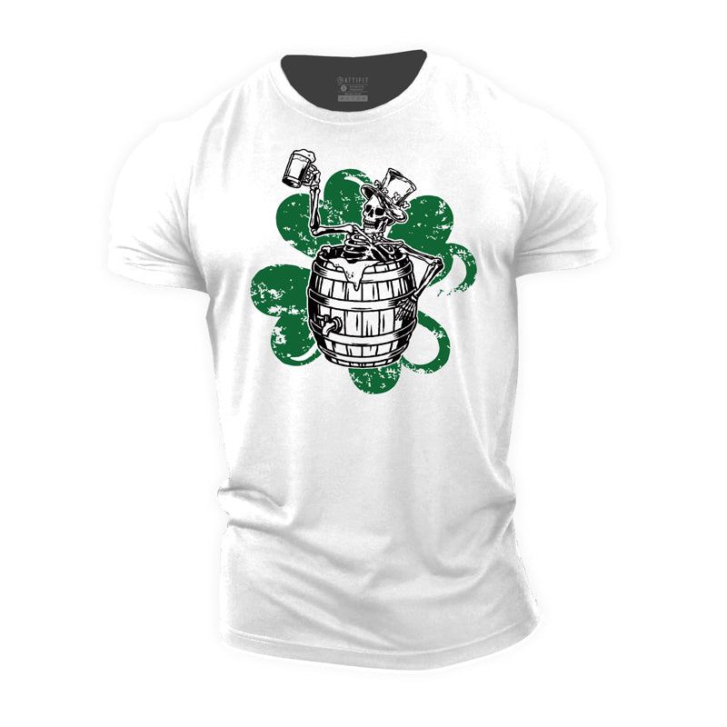 Cotton Celebrate St.Patrick's Day Graphic Men's T-shirts