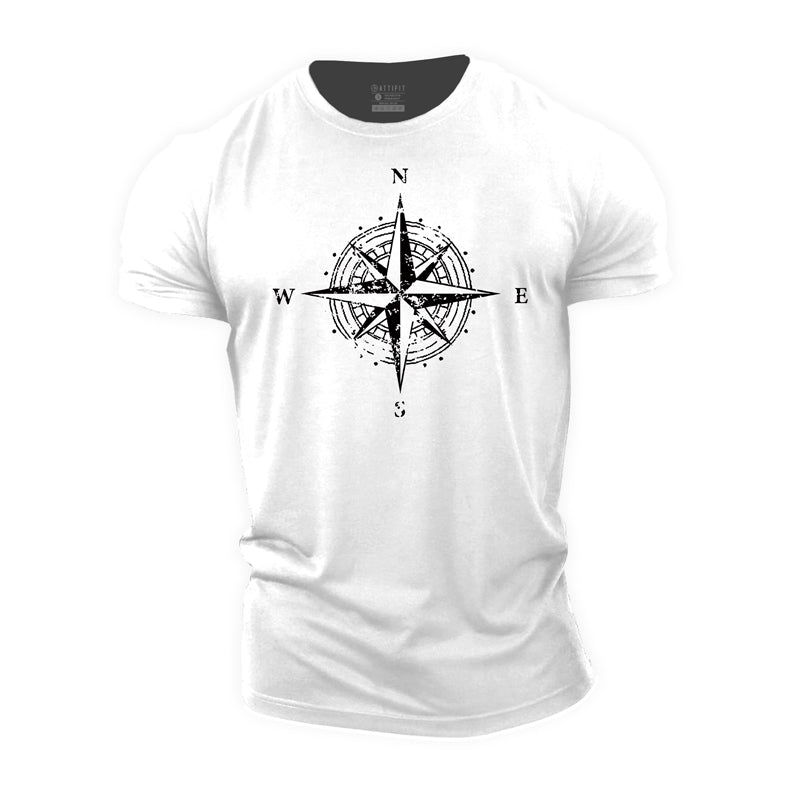 Cotton Compass Graphic Men's T-shirts