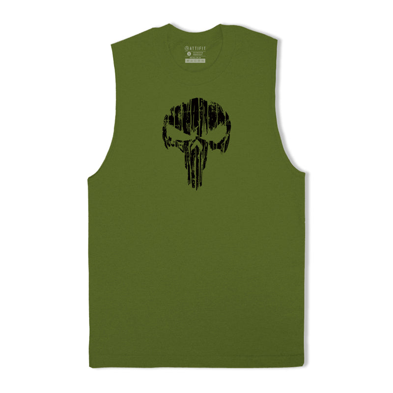 Cotton Skull Workout Tank Top