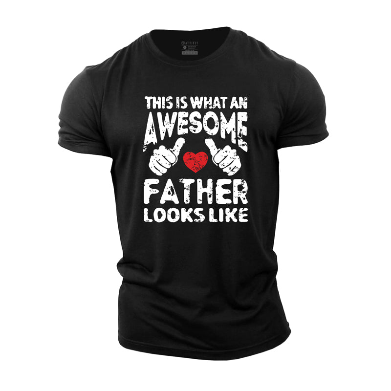 Awesome Father Cotton T-Shirt