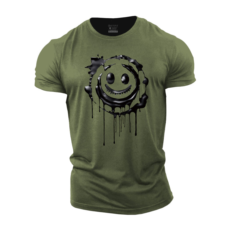 Smiling Face Cotton T-Shirt