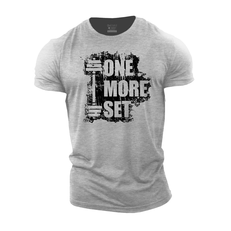 One More Set Graphic Cotton T-Shirt