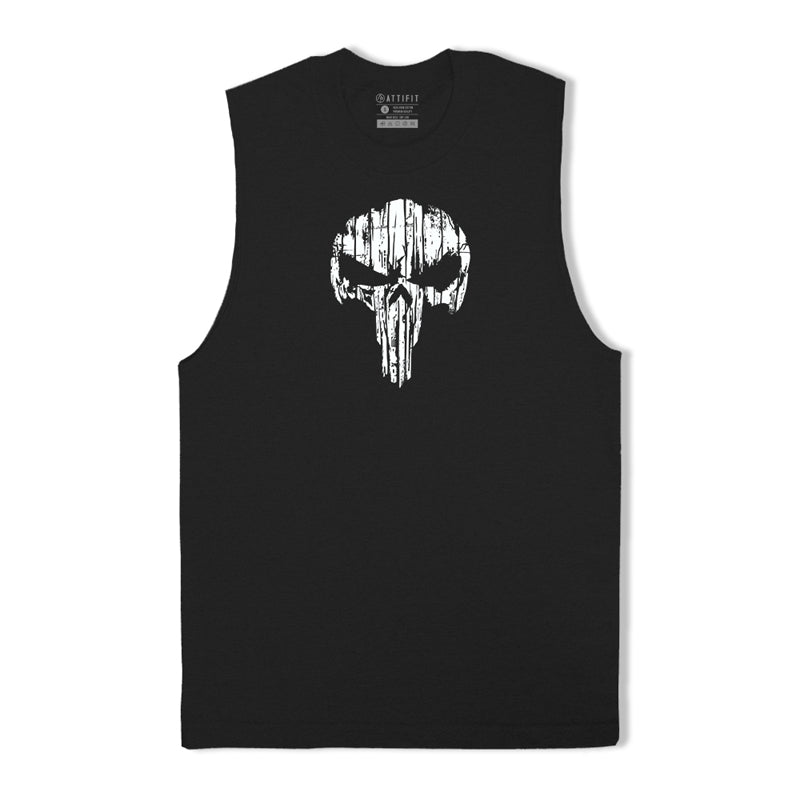 Cotton Skull Workout Tank Top