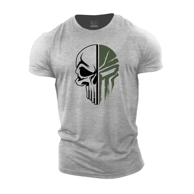 Skull Spartan Cotton T-Shirt