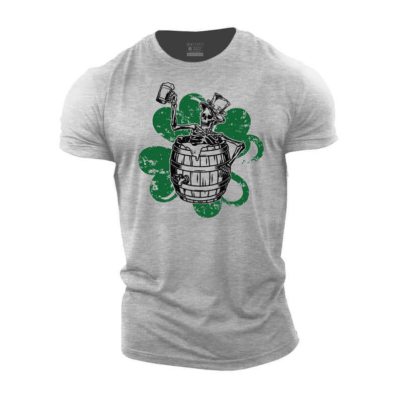 Cotton Celebrate St.Patrick's Day Graphic Men's T-shirts