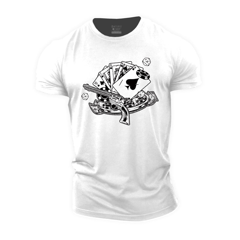 Cotton Royal Flush Graphic Men's T-shirts