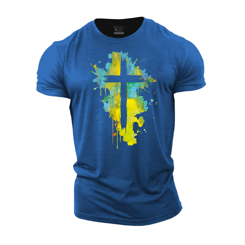 Multicolor Cross Cotton T-Shirt