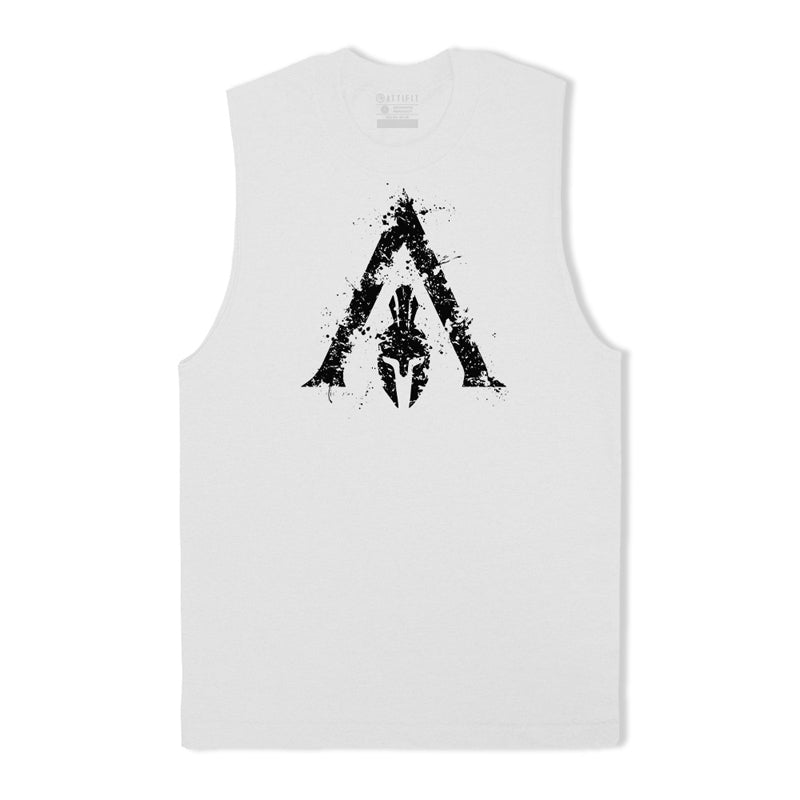 Cotton Spartan Graphic Tank Top