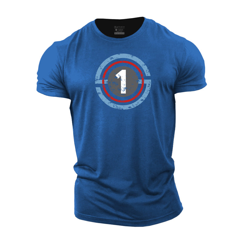 Cotton Number One Graphic Men's T-shirts